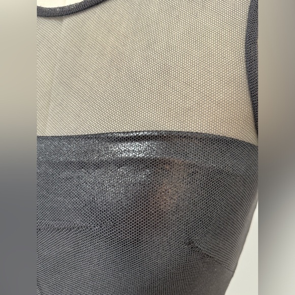 KIM DOLCE and GABBANA Long foiled jersey and tulle midi dress - Picture 7 of 14